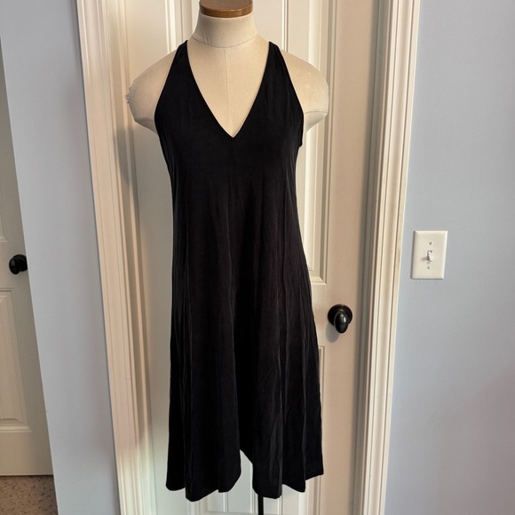 NEW Dolan Small Black Cupro Midi Dress ~ Little Black Dress Party Classic - Picture 1 of 7